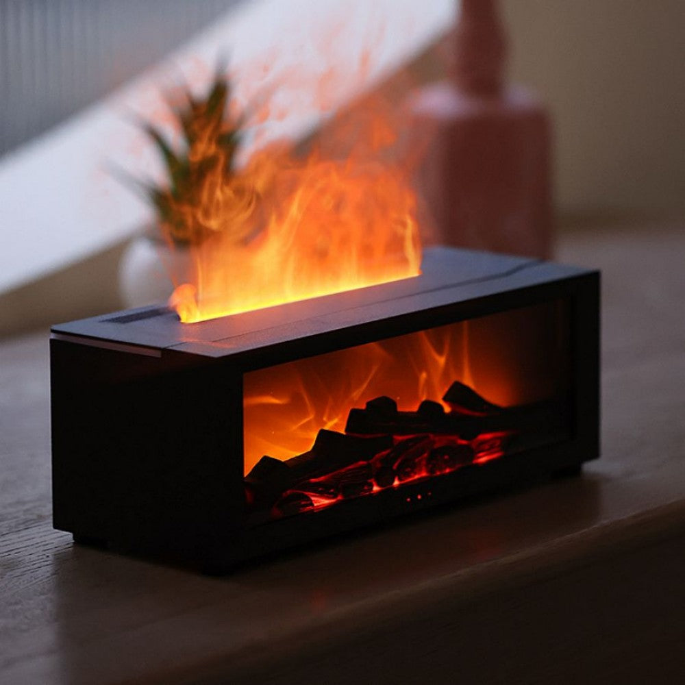 Air freshener with simulated flame