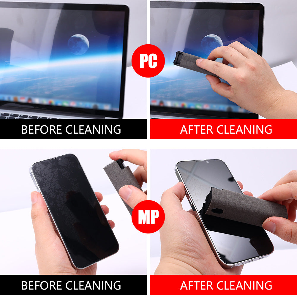 Portable cleaner for phone or laptop screens